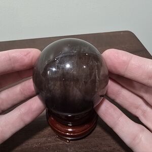 0.9 lbs Fluorite Crystal Sphere 63 mm